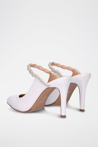 Mules à talons - Blanc