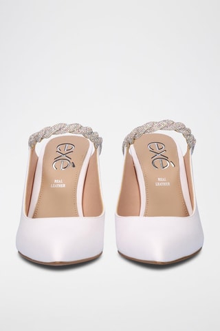 Mules à talons - Blanc