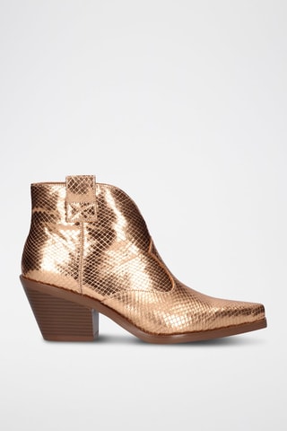 Bottines en cuir Sanse - Bronze