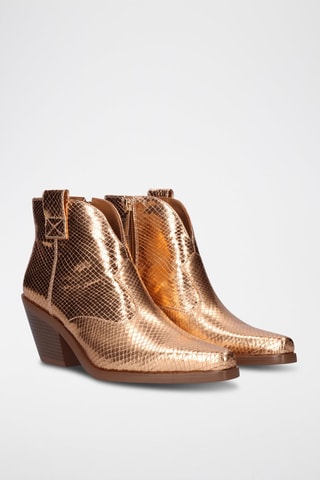 Bottines en cuir Sanse - Bronze