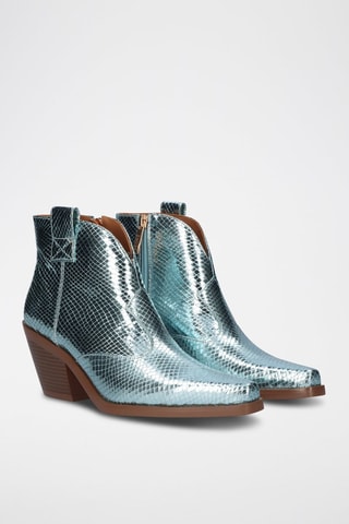 Bottines en cuir Sanse - Bleu