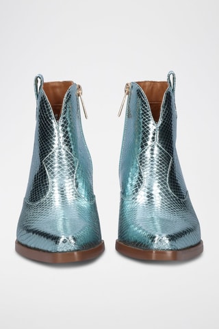Bottines en cuir Sanse - Bleu