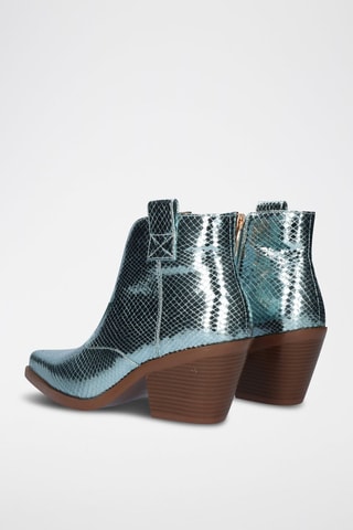 Bottines en cuir Sanse - Bleu
