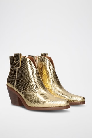 Bottines en cuir Sanse - Doré