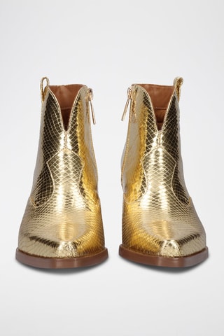 Bottines en cuir Sanse - Doré