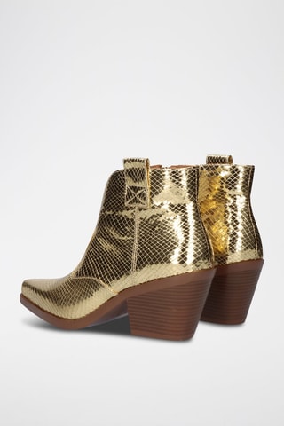 Bottines en cuir Sanse - Doré