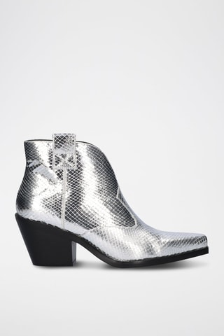 Bottines en cuir Sanse - Argenté