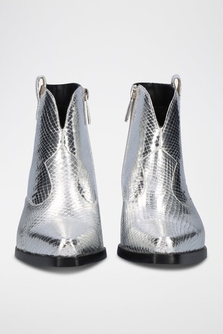Bottines en cuir Sanse - Argenté
