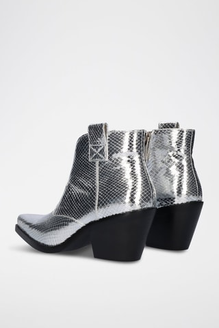 Bottines en cuir Sanse - Argenté