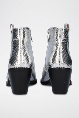 Bottines en cuir Sanse - Argenté