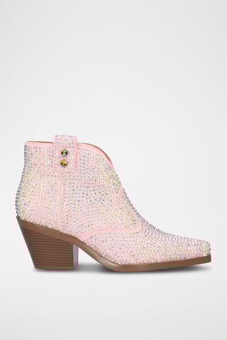 Bottines en cuir Sanse - Rose