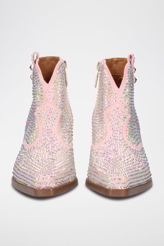 Bottines en cuir Sanse - Rose