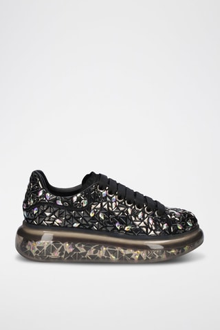 Baskets plateformes en cuir - Noir