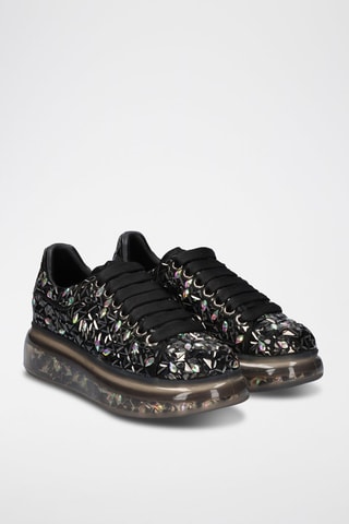 Baskets plateformes en cuir - Noir