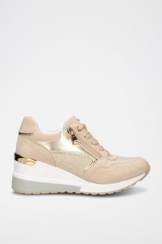 Baskets compensées - Beige