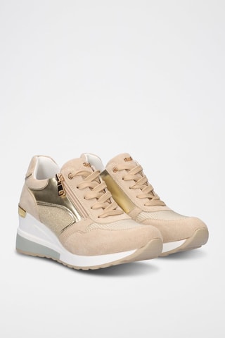 Baskets compensées - Beige