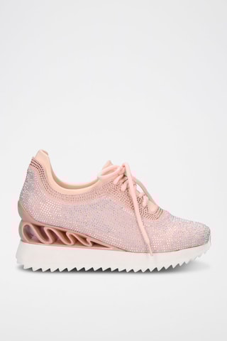 Baskets compensées - Rose