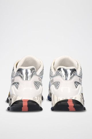 Baskets plateformes en cuir - Gris