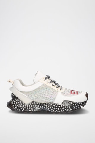 Baskets plateformes en cuir - Blanc