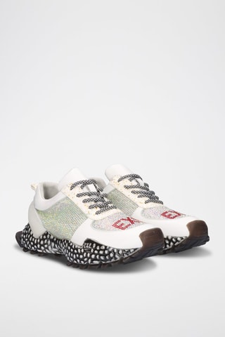 Baskets plateformes en cuir - Blanc