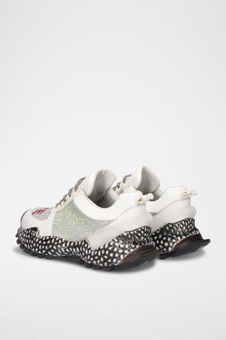 Baskets plateformes en cuir - Blanc