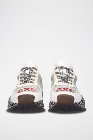 Baskets plateformes en cuir - Blanc