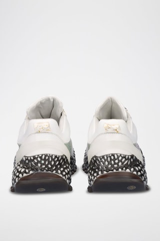 Baskets plateformes en cuir - Blanc