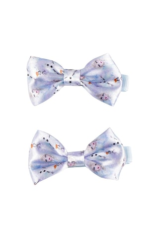 3 elásticos de cabelo Elsa - Frozen - Disney Azul-claro e malva