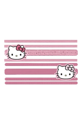 8 elásticos para cabelo Hello Kitty Sanrio - Fúcsia