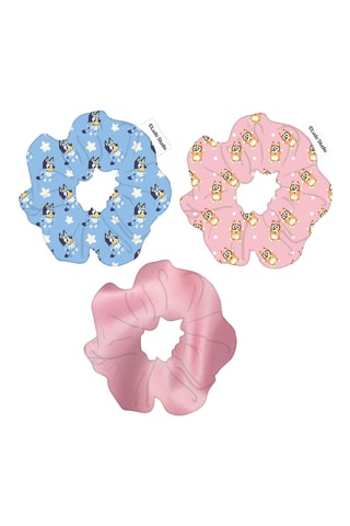 3 elásticos para cabelo Bingo e Bingo Bluey - Azul-celeste