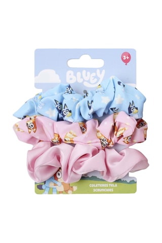 3 elásticos para cabelo Bingo e Bingo Bluey - Azul-celeste