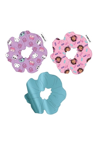 3 elásticos para cabelo Gabby e a Casa Mágica - Rosa