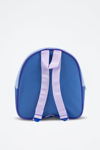 Mochila com material escolar Elsa e Anna Frozen Disney - 20 peças - Azul-celeste