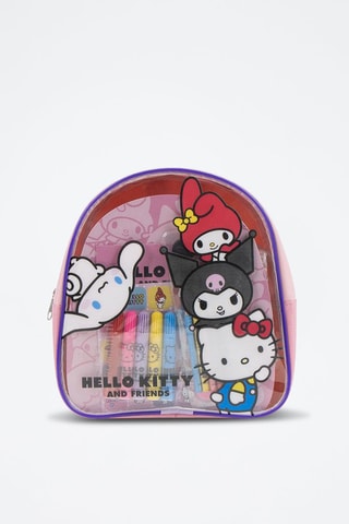 Mochila Hello Kitty Sanrio - 20 peças - Rosa