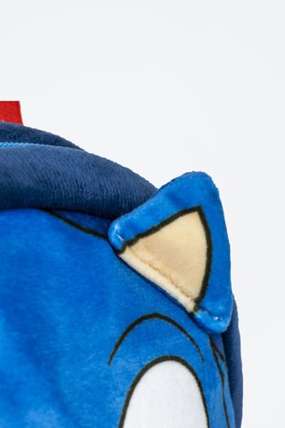 Mochila em veludo Sonic - Azul 