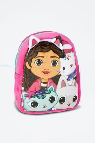 Mochila em veludo Gabby e a Casa de Bonecas - Rosa 