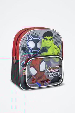 Mochila Spidey e os seus amigos incríveis Marvel - Vermelho e cinzento