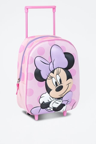 Mochila com rodas Minnie Disney - Rosa 