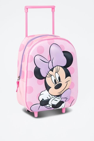 Mochila com rodas Minnie Disney - Rosa 