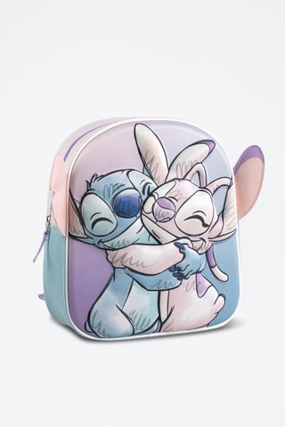 Mochila Stitch e Angel Disney - Azul-celeste
