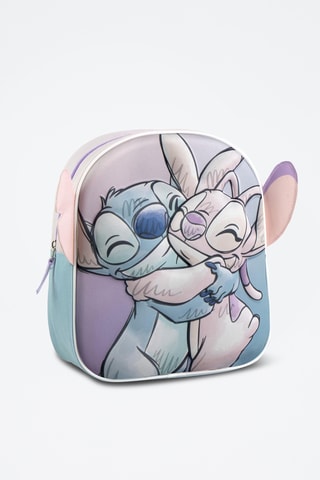 Mochila Stitch e Angel Disney - Azul-celeste
