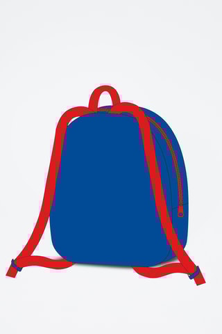 Mochila Patrulha Pata Disney - Azul-real e vermelho 