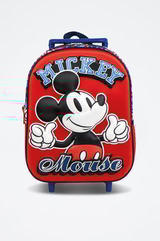 Mochila com rodas Mickey Disney - Vermelho