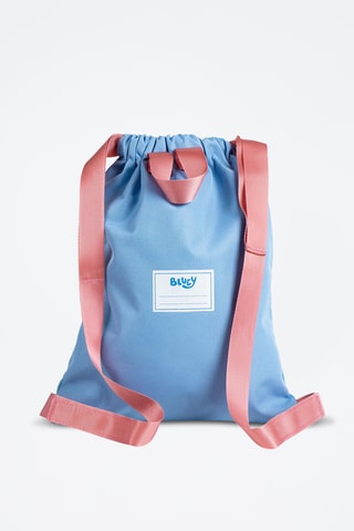 Mochila Bluey - Azul e castanho