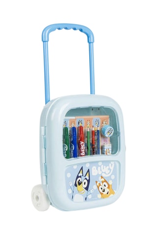 Estojo com rodas Bluey Disney - 11 peças - Azul