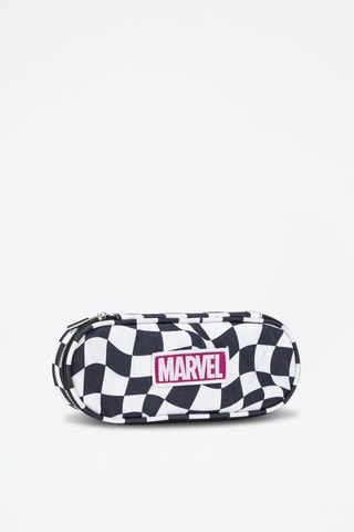 Estojo Marvel - Preto e branco