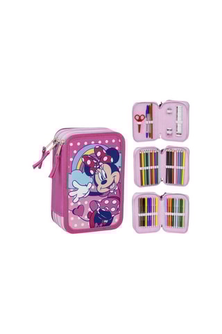 Estojo completo Minnie Disney - 43 peças - Rosa