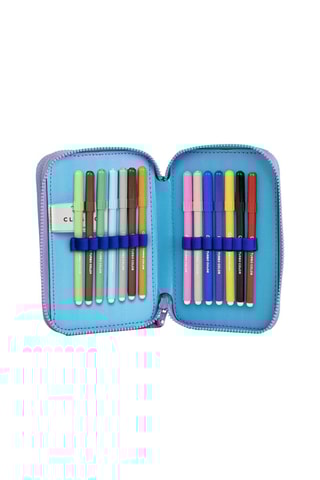 Estojo completo Stitch Lilo e Stitch Disney - 27 peças - Lilás