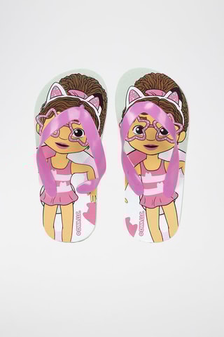 Chinelos de dedo Gabby e a Casa Mágica Rosa