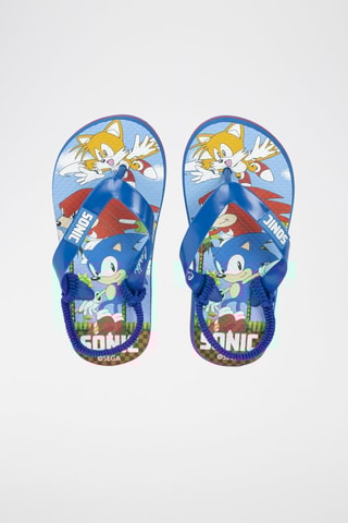 Chinelos de dedo Sonic Azul
